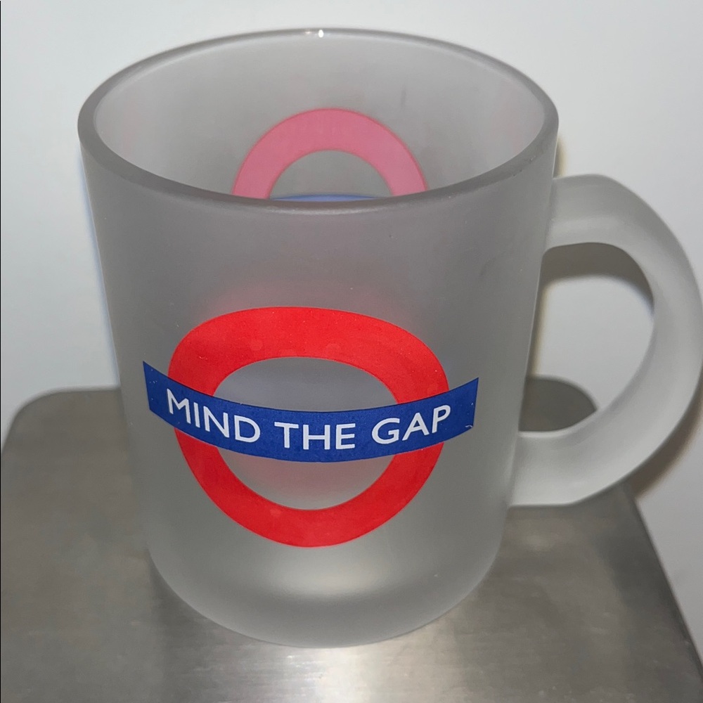 Mind The Gap Collector Frost Mug Coffee Cup LONDON UNDERGROUND Subway Transport